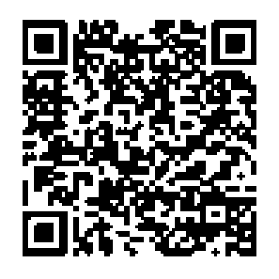 The QR code printed on the sheet, enlarged
